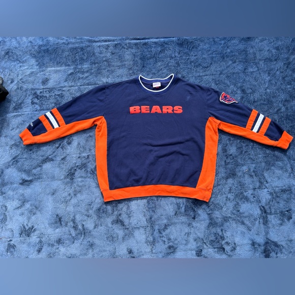 Mitchell & Ness 3XL Navy and Orange Chicago Bears Sweater - Picture 2 of 9